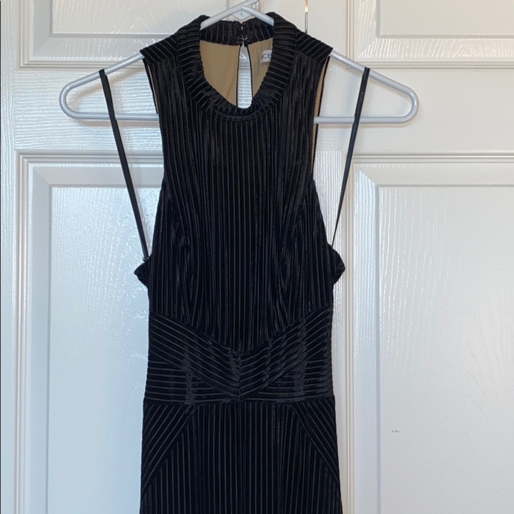 BCBGeneration Long Velvet Evening Dress (0)